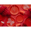 Picture of PAPER PLATES RED 18CM - 6 PACK
